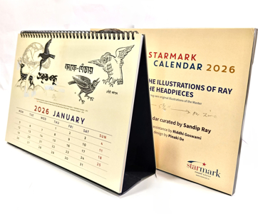 Cover page of the book 'STARMARK CALENDAR 2026- ILLUSTRATIONS OF RAY: THE HEADPIECES'